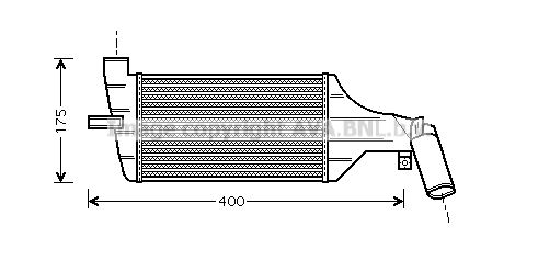 AVA QUALITY COOLING Välijäähdytin OL4325